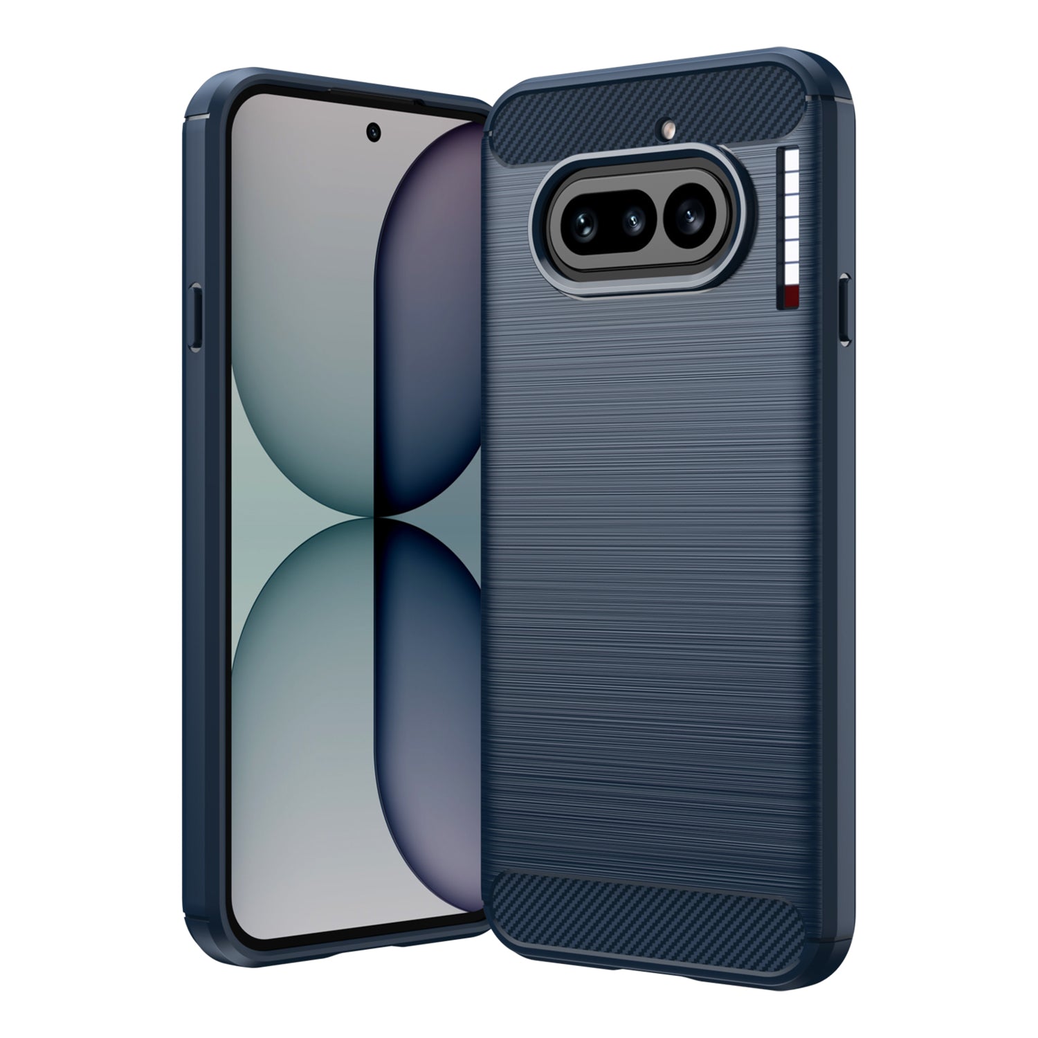 NOTHING Phone (4a)  Carbon Fibre TPU Case Slim Shockproof Cover Navy