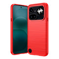 Nothing Phone (4a) Pro Carbon Fibre TPU Case Slim Shockproof Cover Red - Red