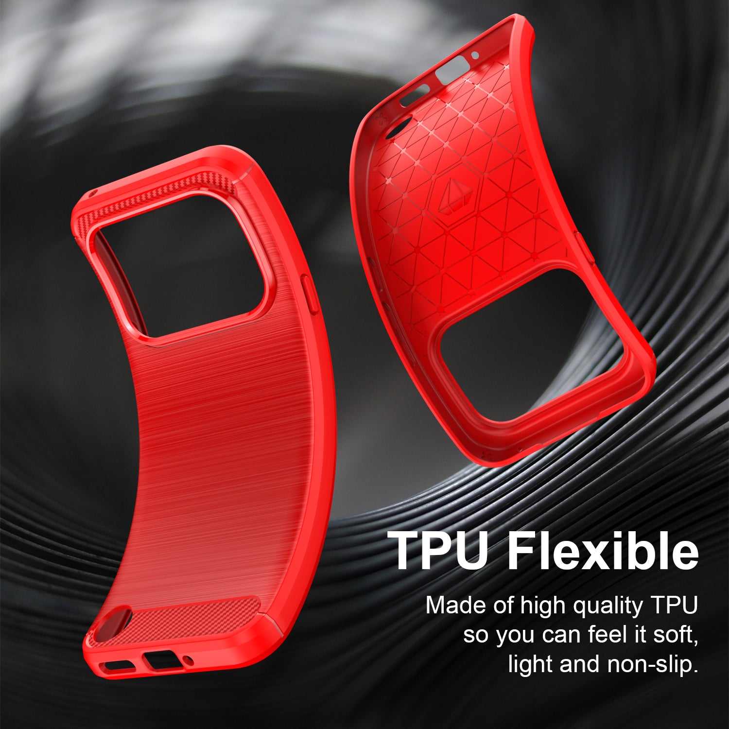 Nothing Phone (4a) Pro Carbon Fibre TPU Case Slim Shockproof Cover Red