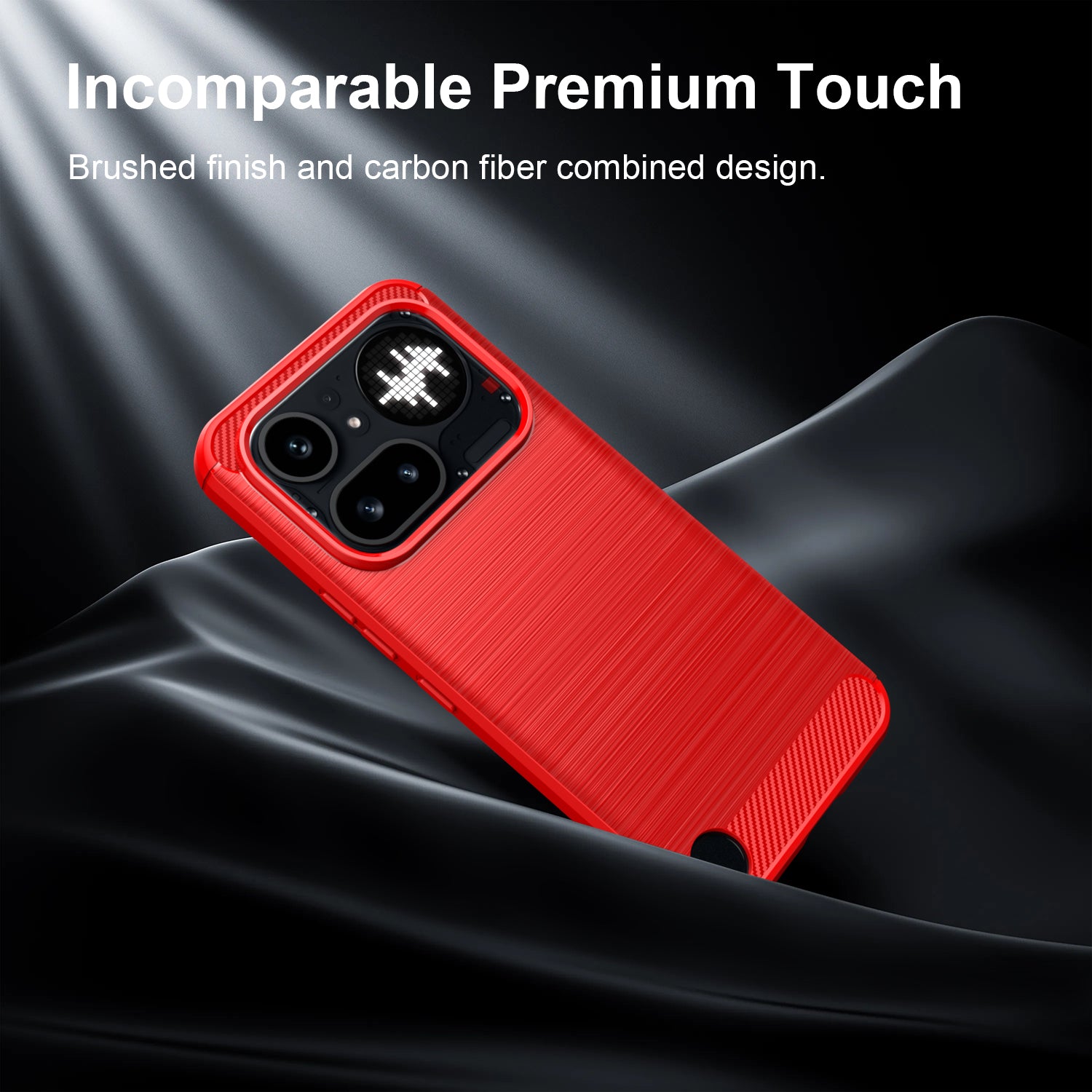 Nothing Phone (4a) Pro Carbon Fibre TPU Case Slim Shockproof Cover Red