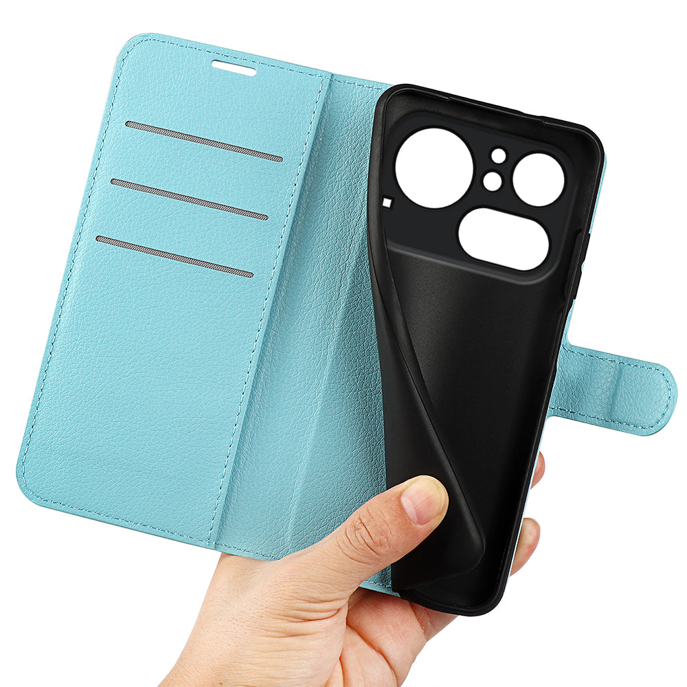 Wallet Case for Nothing Phone (4a) Pro – PU Leather Flip Cover with Card Holder & Stand [LightBlue]