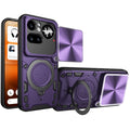 NOTHING Phone (4a) Pro Ring Kickstand Case w/ Camera Cover [Purple] - Purple