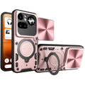 NOTHING Phone (4a) Pro Ring Kickstand Case w/ Camera Cover [Rose Gold] - Rose Gold