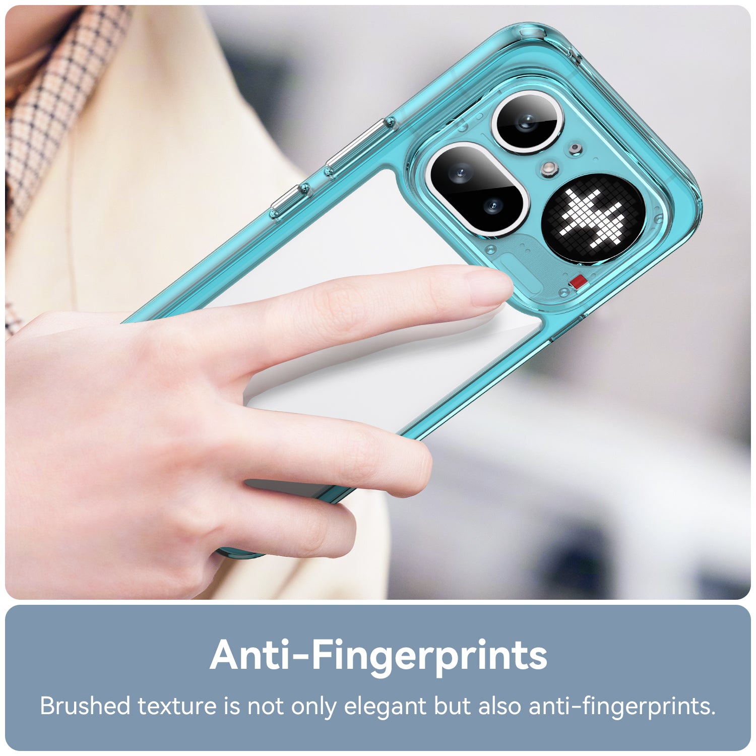 Nothing Phone (4a) Pro Soft TPU Bumper Shockproof Cover Case [Clear Blue]