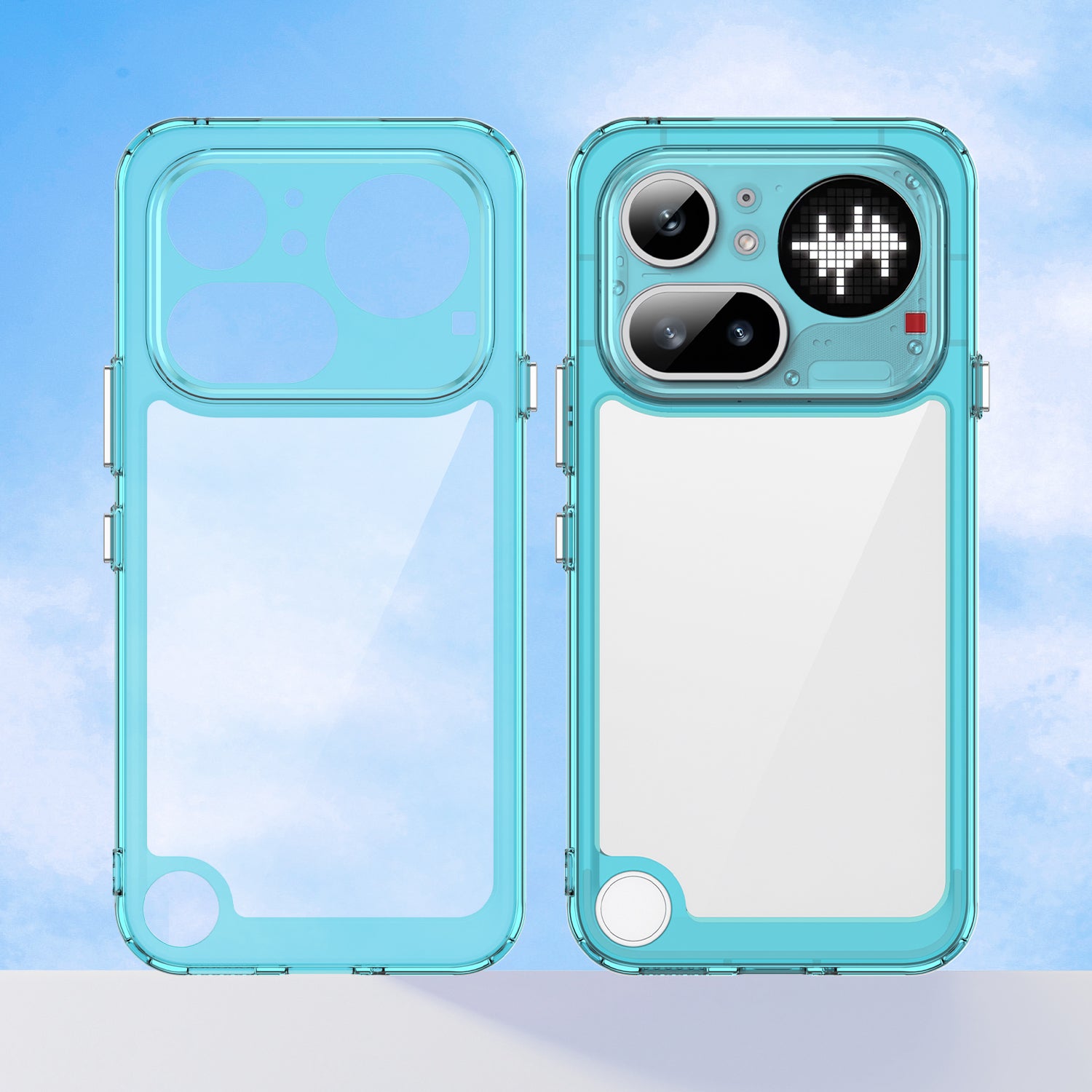 Nothing Phone (4a) Pro Soft TPU Bumper Shockproof Cover Case [Clear Blue]