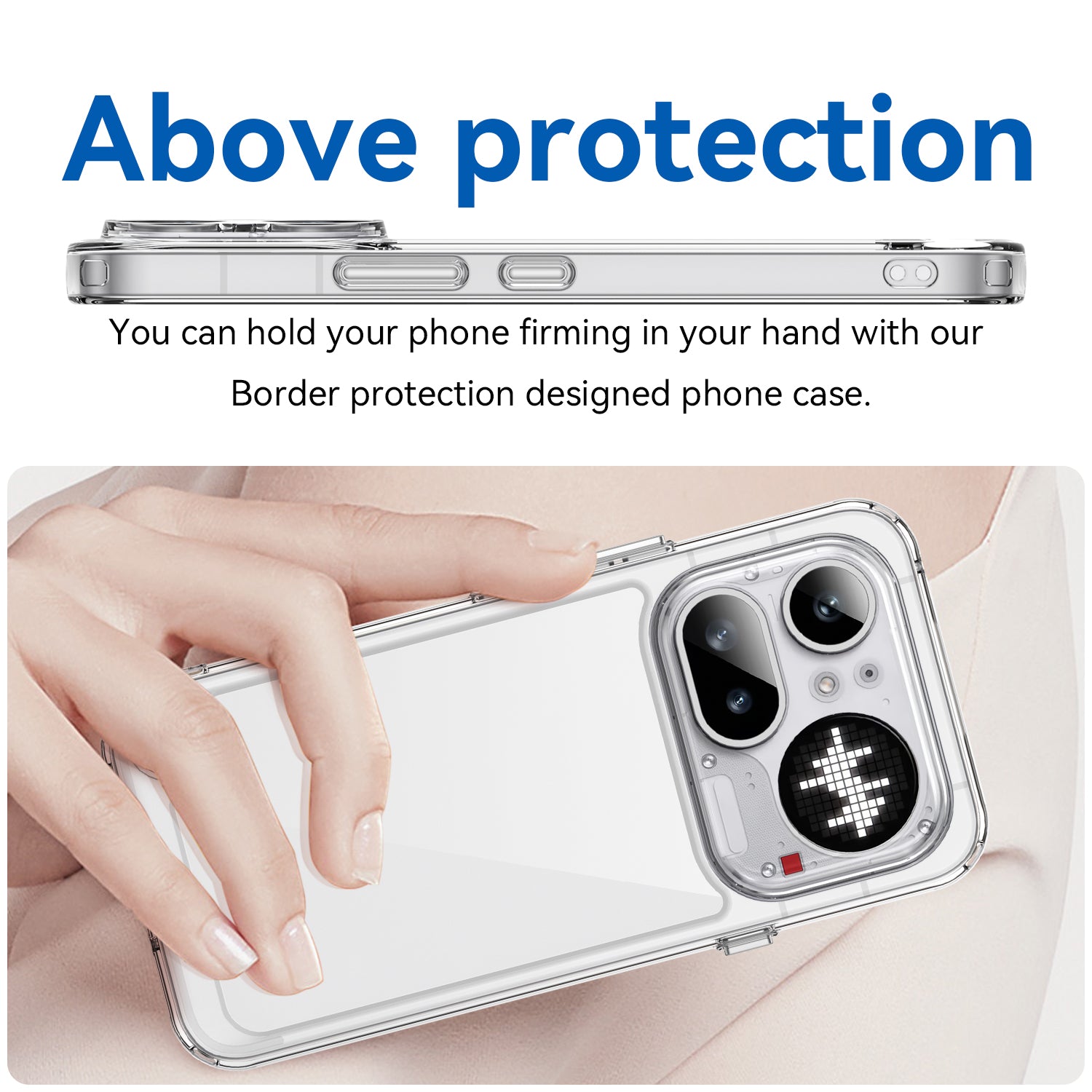 Nothing Phone (4a) Pro Soft TPU Bumper Shockproof Cover Case [Clear]