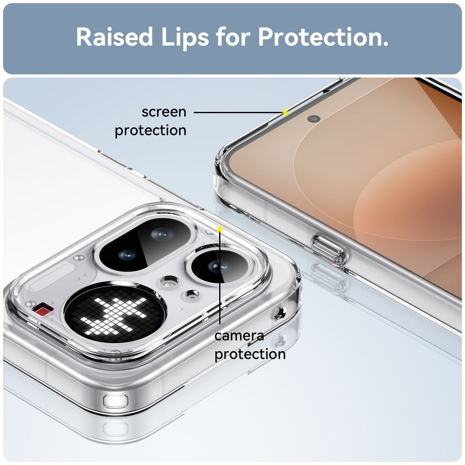 Nothing Phone (4a) Pro Soft TPU Bumper Shockproof Cover Case [Clear]