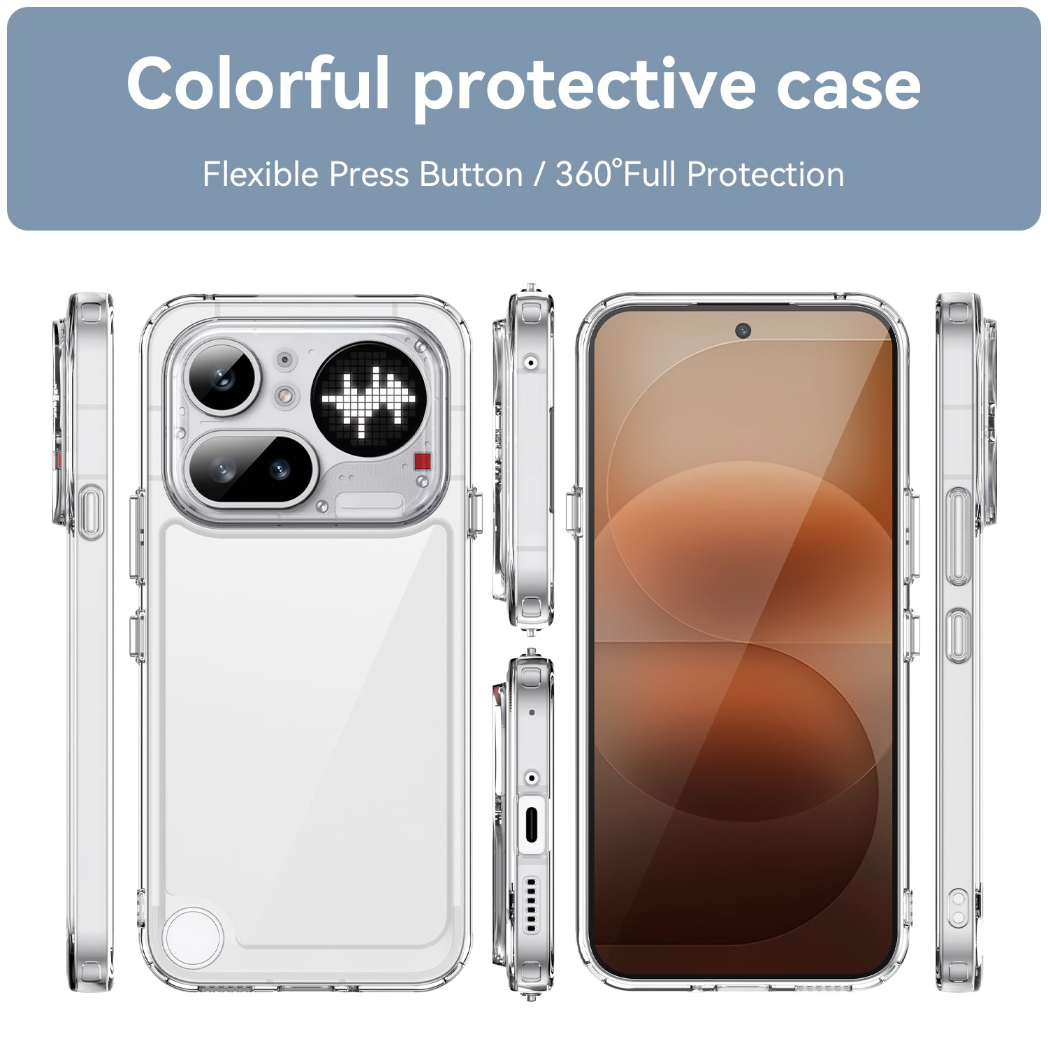 Nothing Phone (4a) Pro Soft TPU Bumper Shockproof Cover Case [Clear]