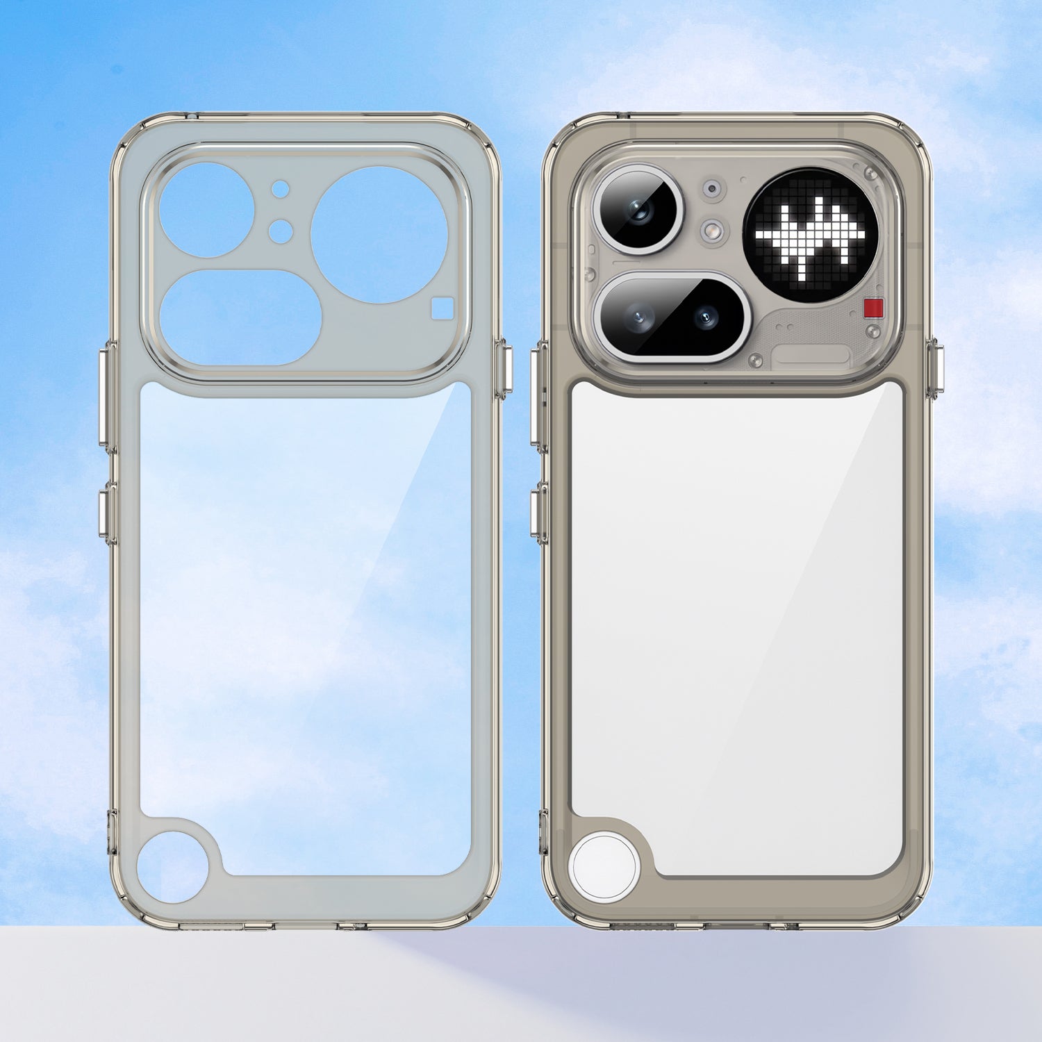 Nothing Phone (4a) Pro Soft TPU Bumper Shockproof Cover Case [Clear Grey]