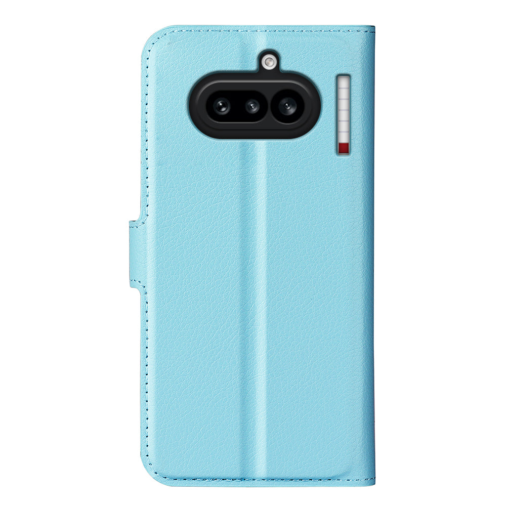 Wallet Case for Nothing Phone (4a) – PU Leather Flip Cover with Card Holder & Stand [LightBlue]