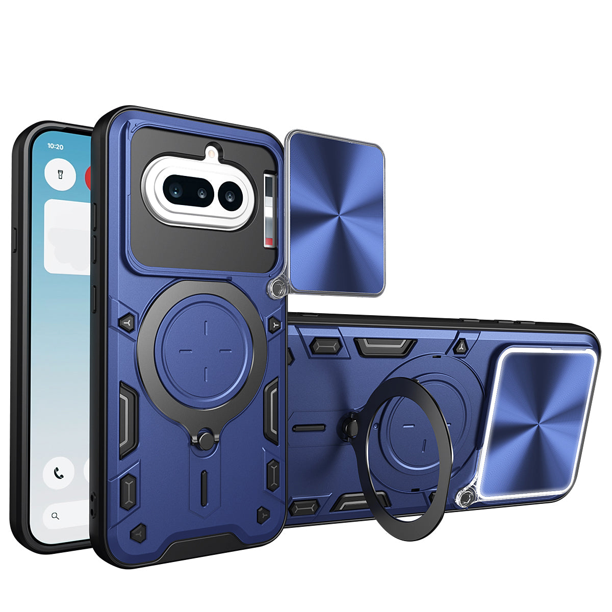 Nothing Phone (4a) Ring Kickstand Case w/ Camera Cover [Navy]