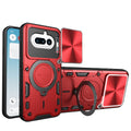 Nothing Phone (4a) Ring Kickstand Case w/ Camera Cover [Red] - Red