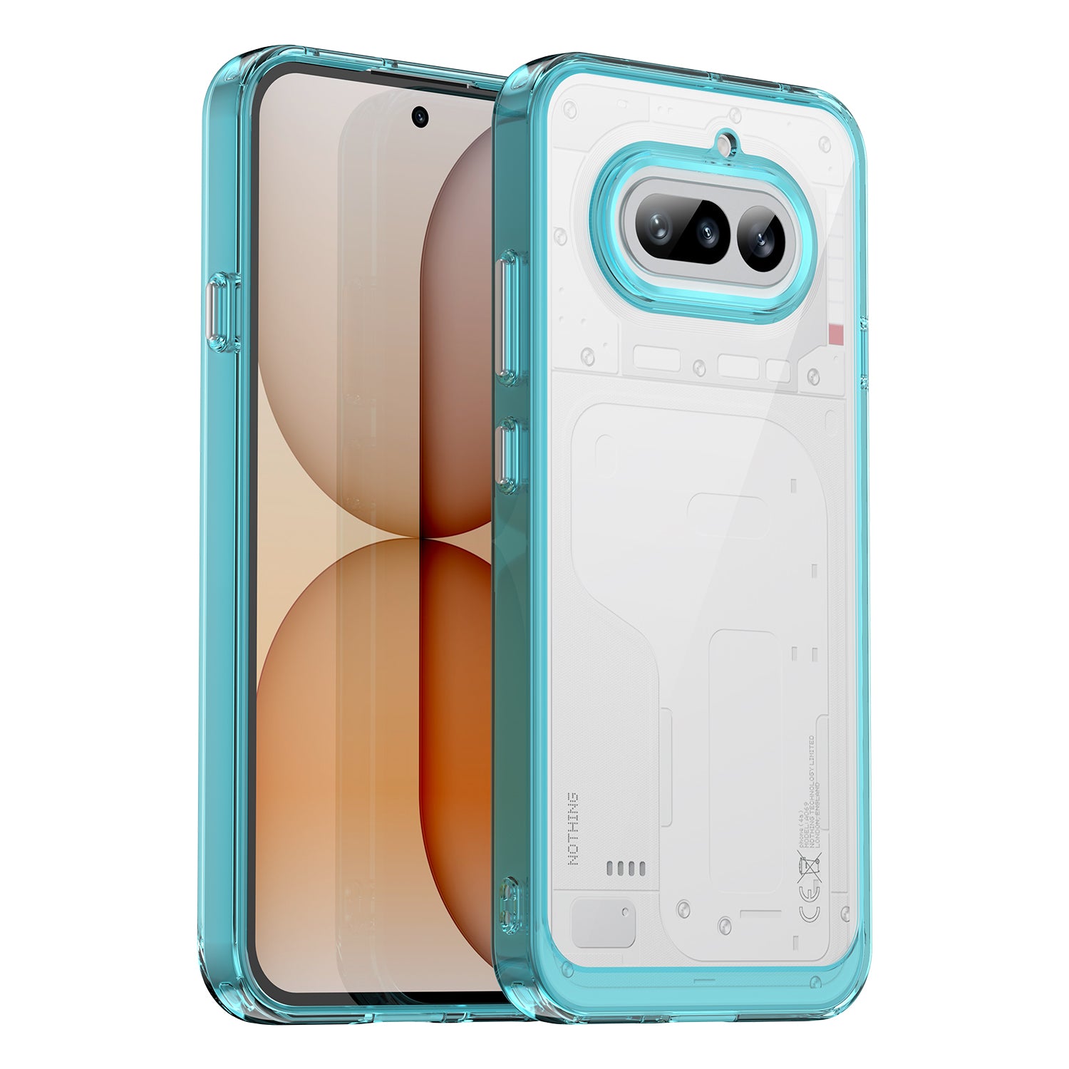 Nothing Phone (4a) Soft TPU Bumper Shockproof Cover Case [Clear Blue]