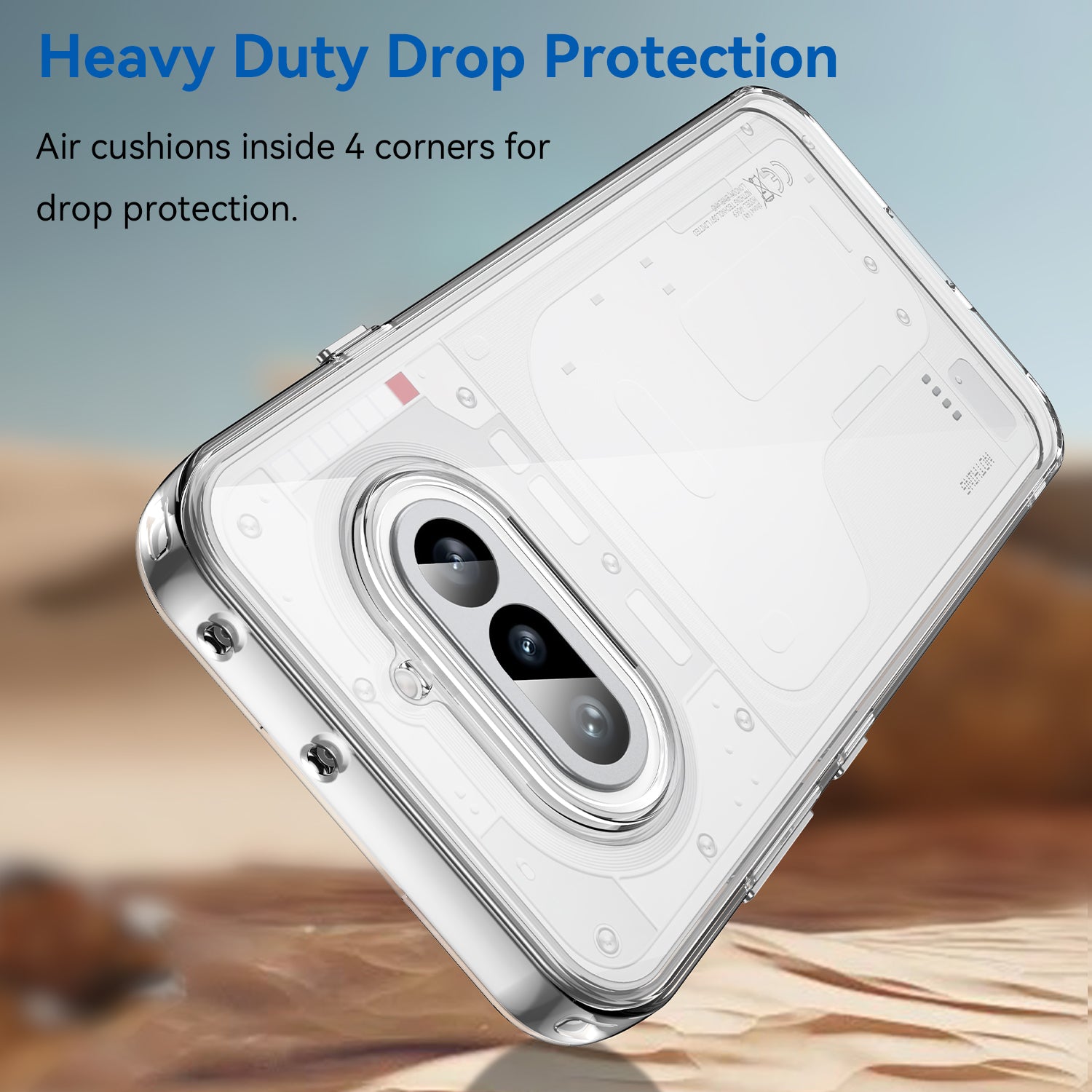 Nothing Phone (4a) Soft TPU Bumper Shockproof Cover Case [Clear]