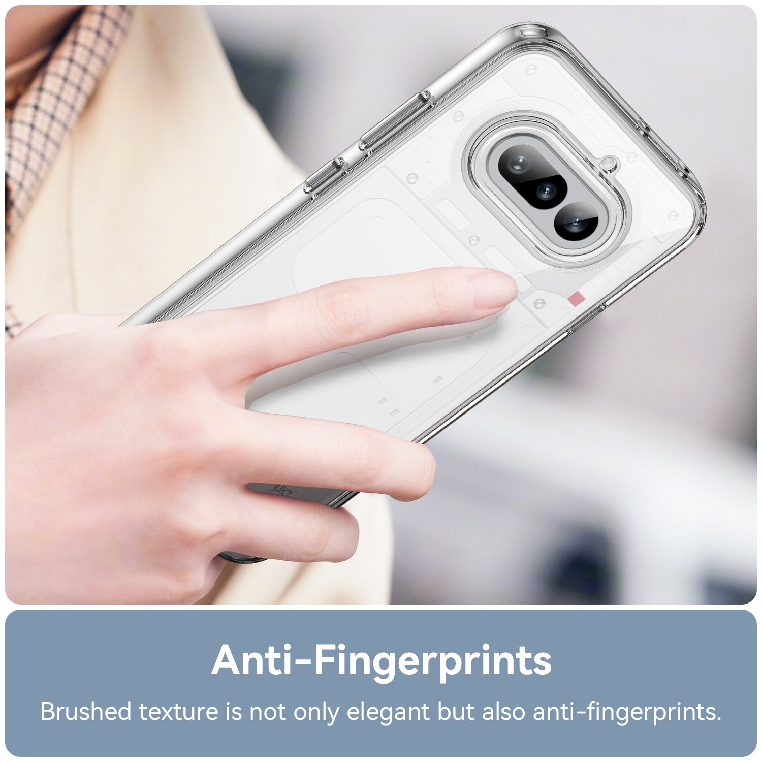Nothing Phone (4a) Soft TPU Bumper Shockproof Cover Case [Clear]