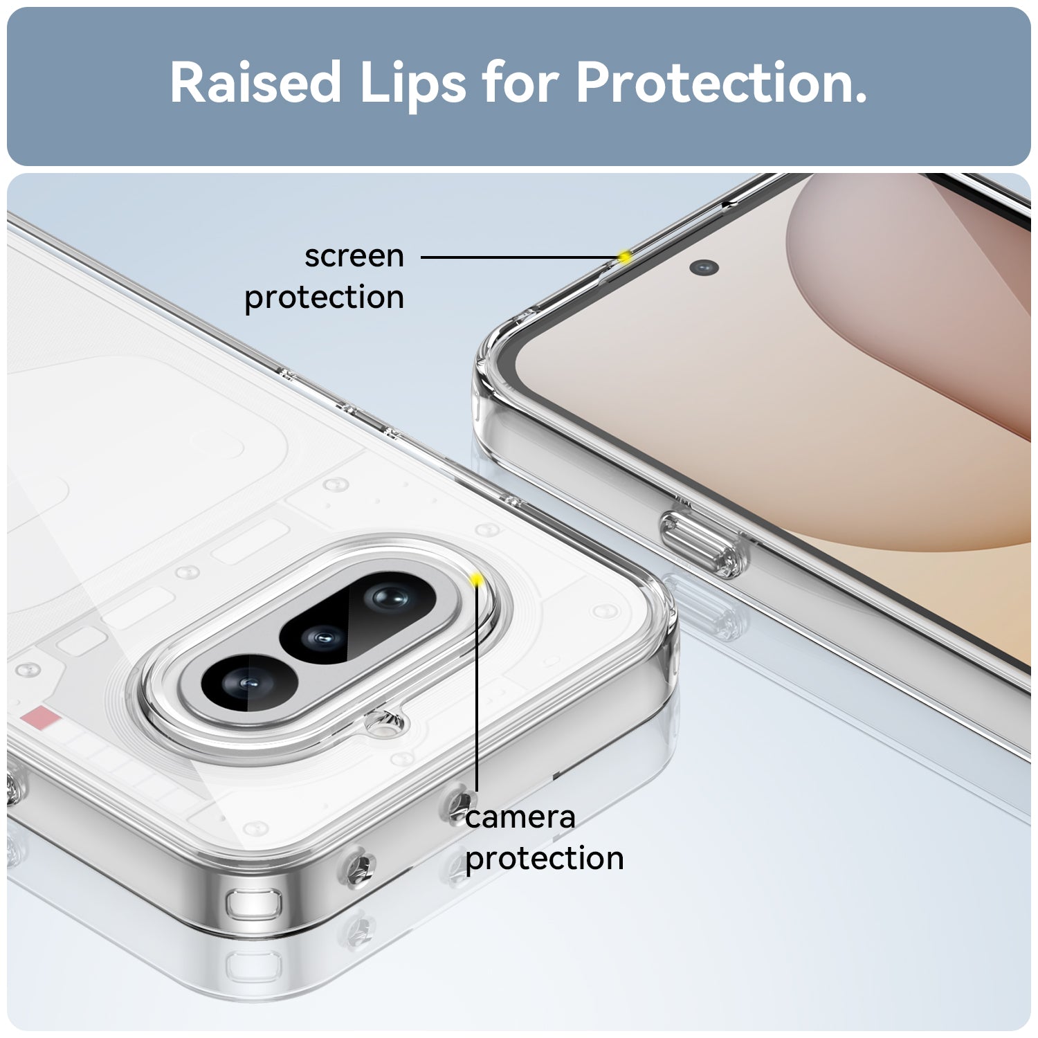 Nothing Phone (4a) Soft TPU Bumper Shockproof Cover Case [Clear]