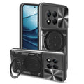 OnePlus 13R 5G  Ring Kickstand Case w/ Camera Cover [Black] - Black