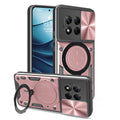 OnePlus 13R 5G  Ring Kickstand Case w/ Camera Cover [Rose Gold] - Rose Gold