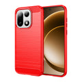 OnePlus 15 Carbon Fibre TPU Case Slim Shockproof Cover Red - Red