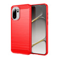 OnePlus 15R Carbon Fibre TPU Case Slim Shockproof Cover Red - Red