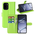 Wallet Case for OnePlus 15R – PU Leather Flip Cover with Card Holder & Stand [Green] - Green