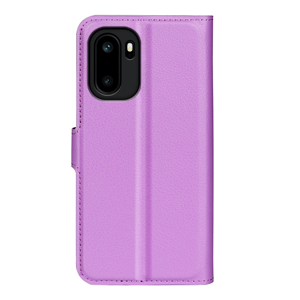 Wallet Case for OnePlus 15R – PU Leather Flip Cover with Card Holder & Stand [Purple]