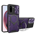 OnePlus 15R Ring Kickstand Case w/ Camera Cover [Purple] - Purple