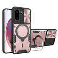 OnePlus 15R Ring Kickstand Case w/ Camera Cover [Rose Gold] - Rose Gold