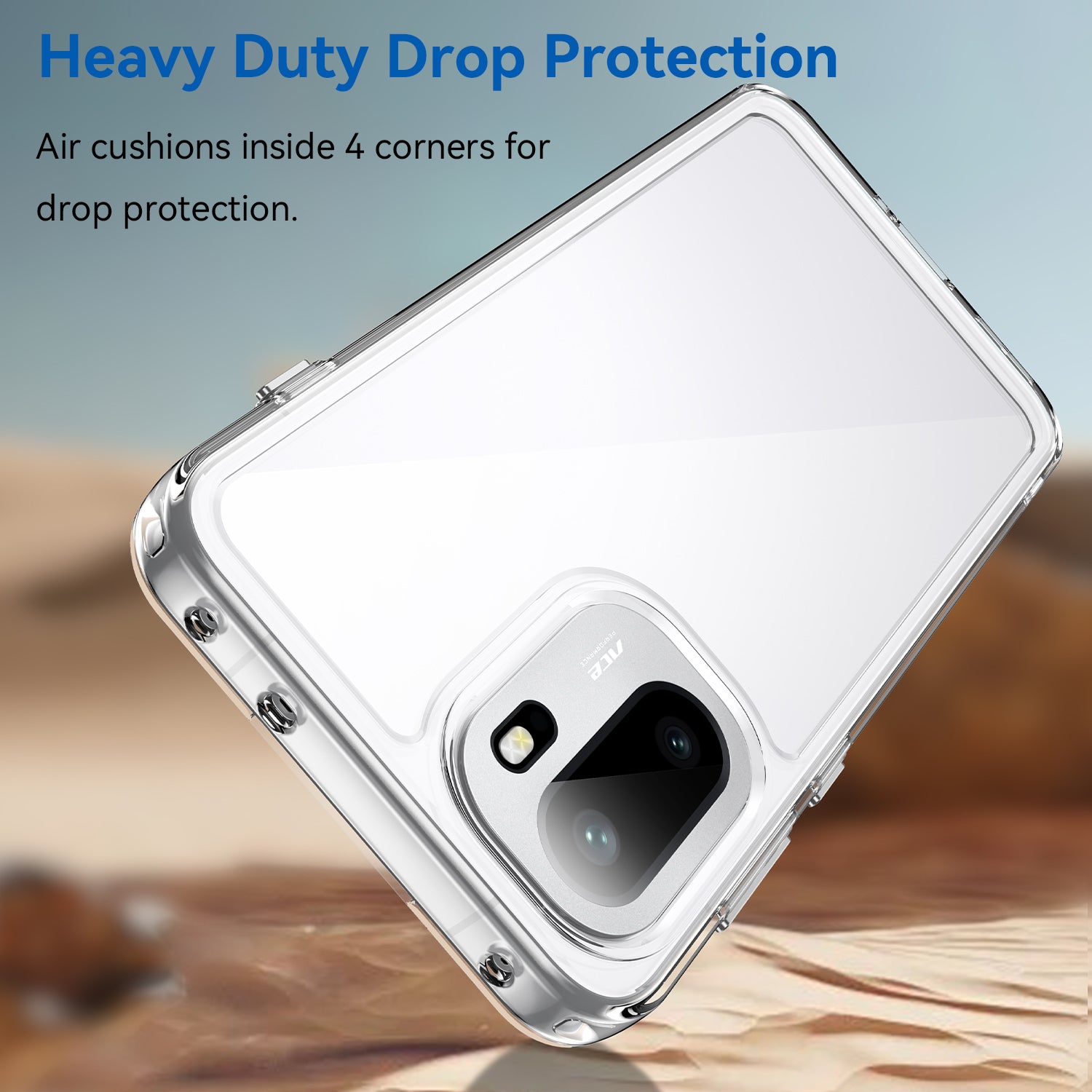 OnePlus 15R Soft TPU Bumper Shockproof Cover Case [Clear]