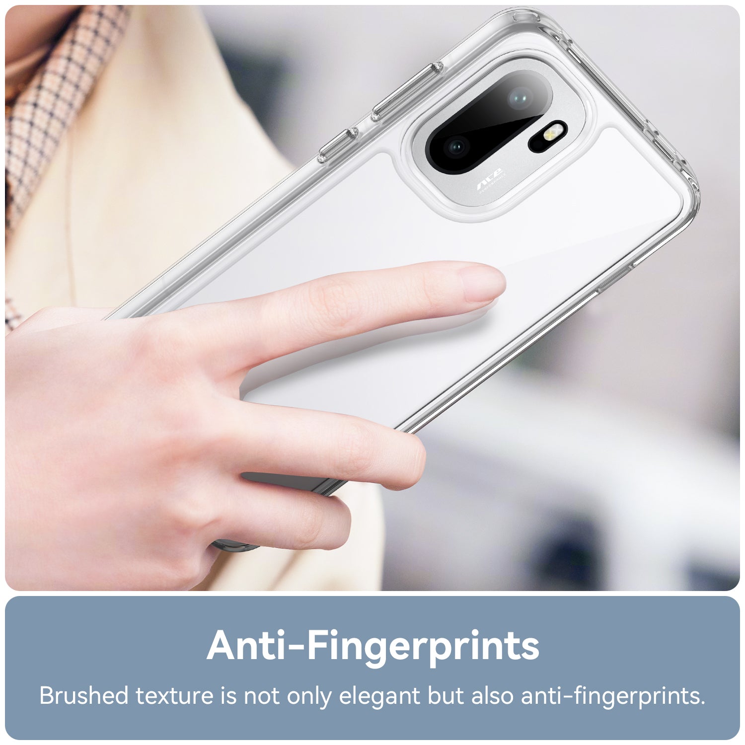 OnePlus 15R Soft TPU Bumper Shockproof Cover Case [Clear]