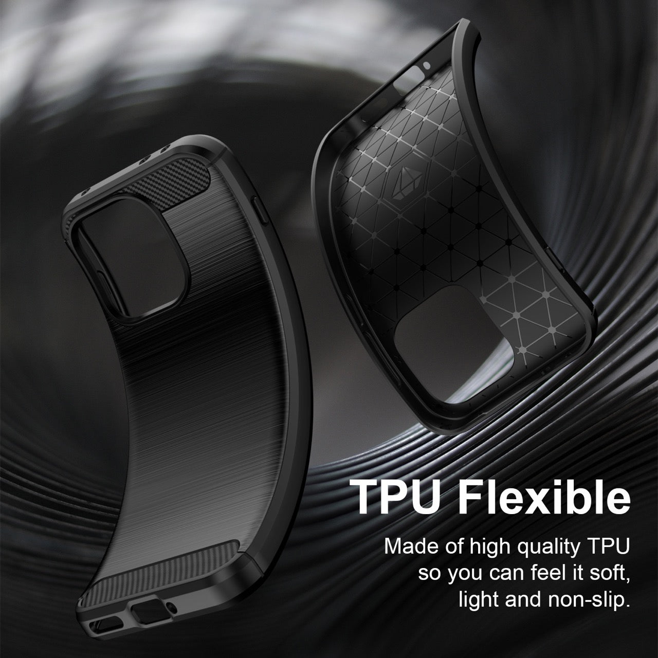 OnePlus Nord 6 / OnePlus Nord CE6 Carbon Fibre TPU Case Slim Shockproof Cover Black