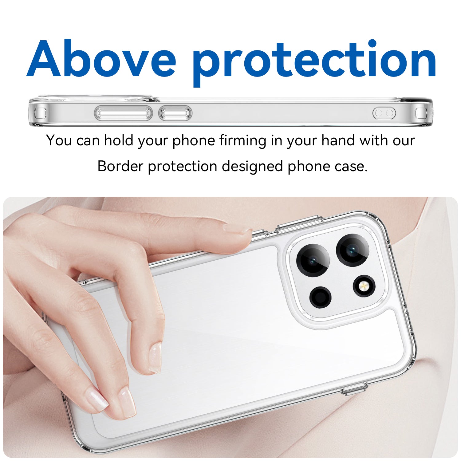 OnePlus Nord 6 / OnePlus Nord CE6 Soft TPU Bumper Shockproof Cover Case [Clear]