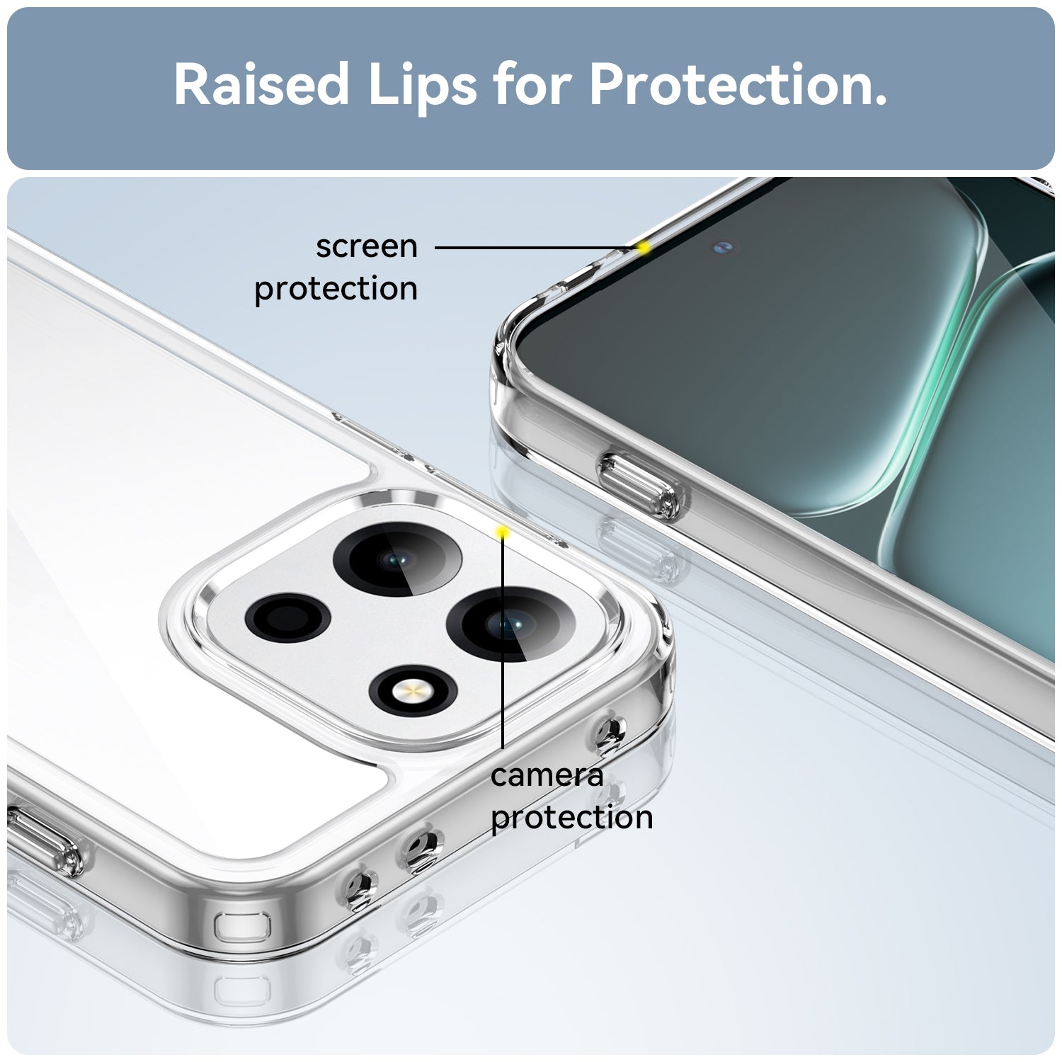 OnePlus Nord 6 / OnePlus Nord CE6 Soft TPU Bumper Shockproof Cover Case [Clear]