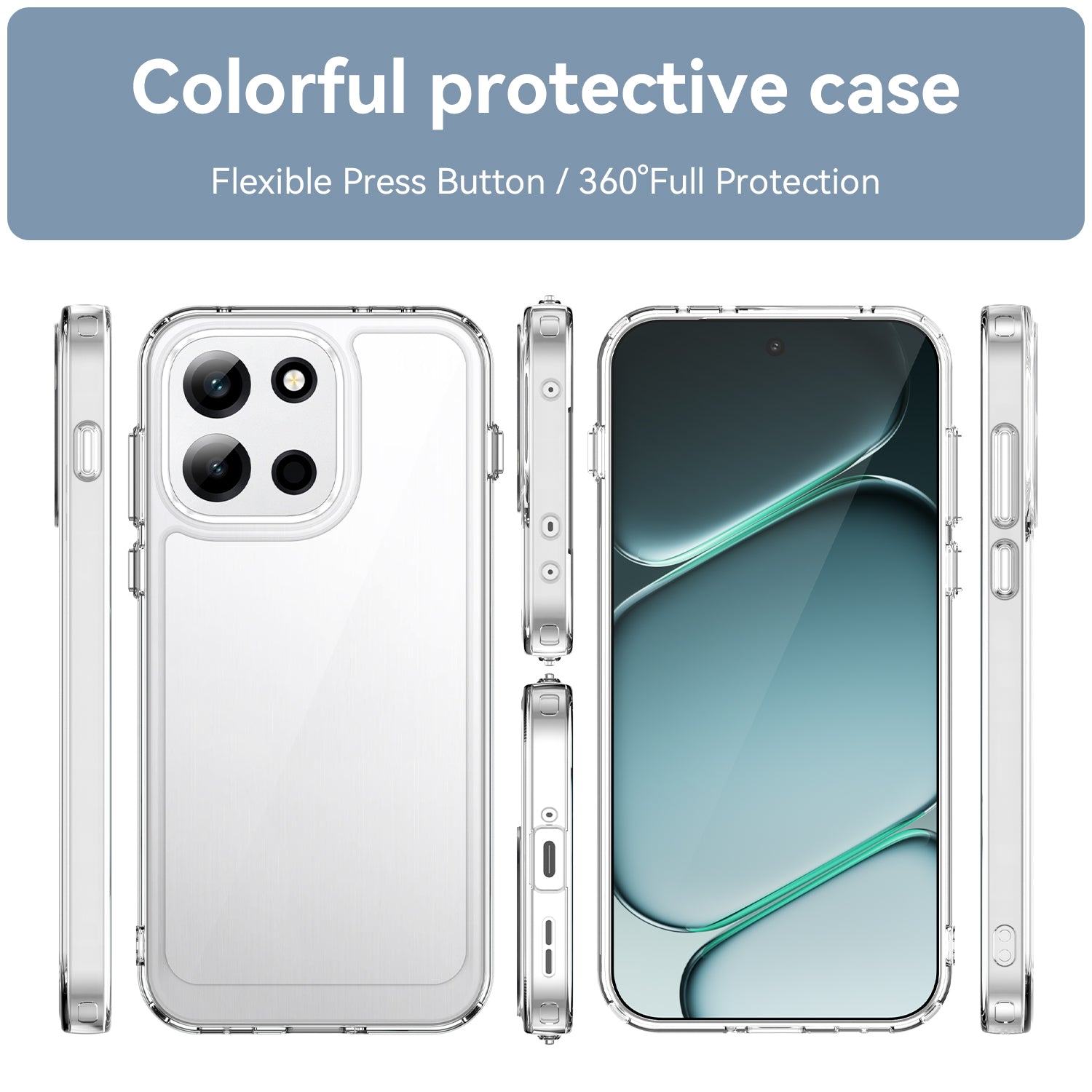 OnePlus Nord 6 / OnePlus Nord CE6 Soft TPU Bumper Shockproof Cover Case [Clear]