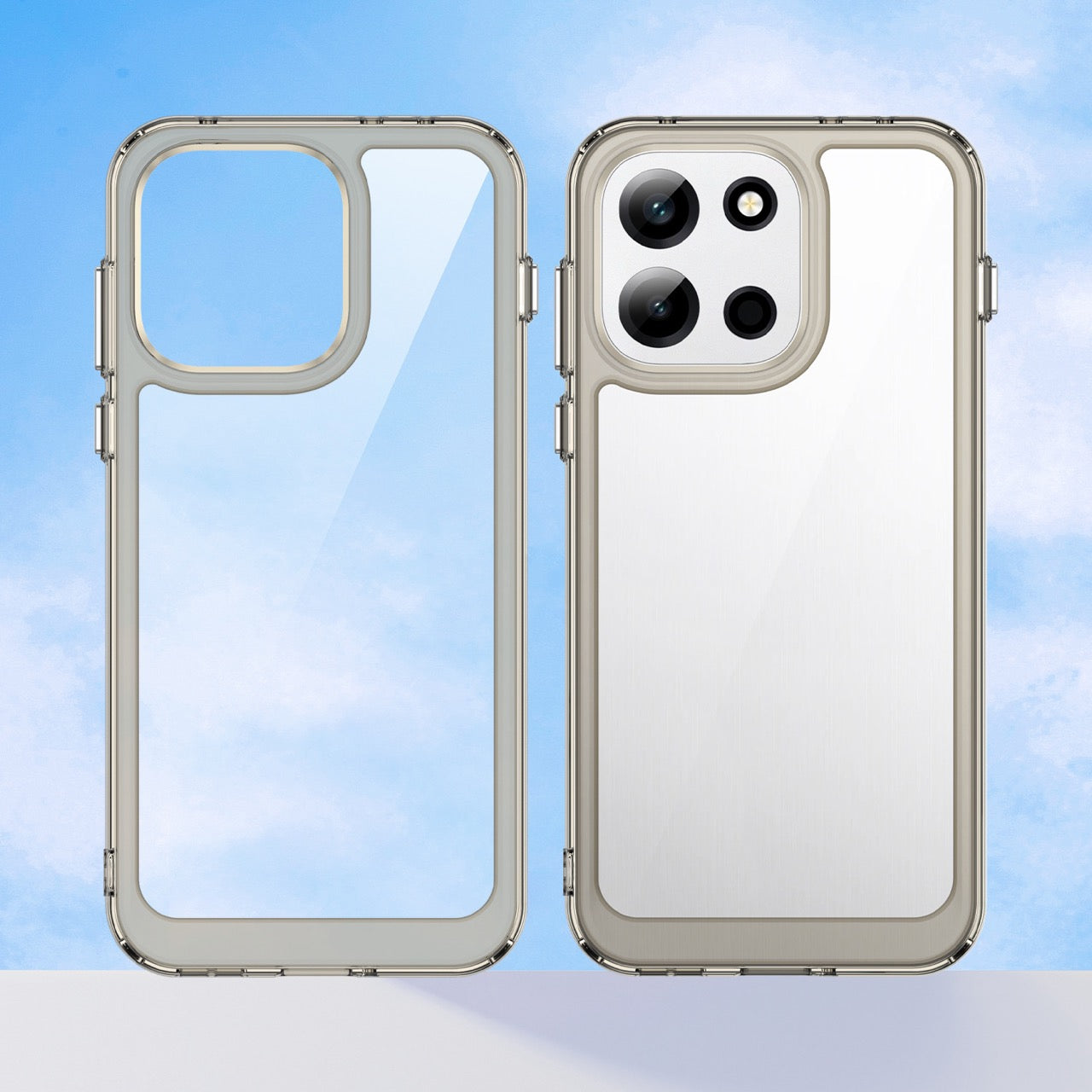 OnePlus Nord 6 / OnePlus Nord CE6 Soft TPU Bumper Shockproof Cover Case [Clear Grey]