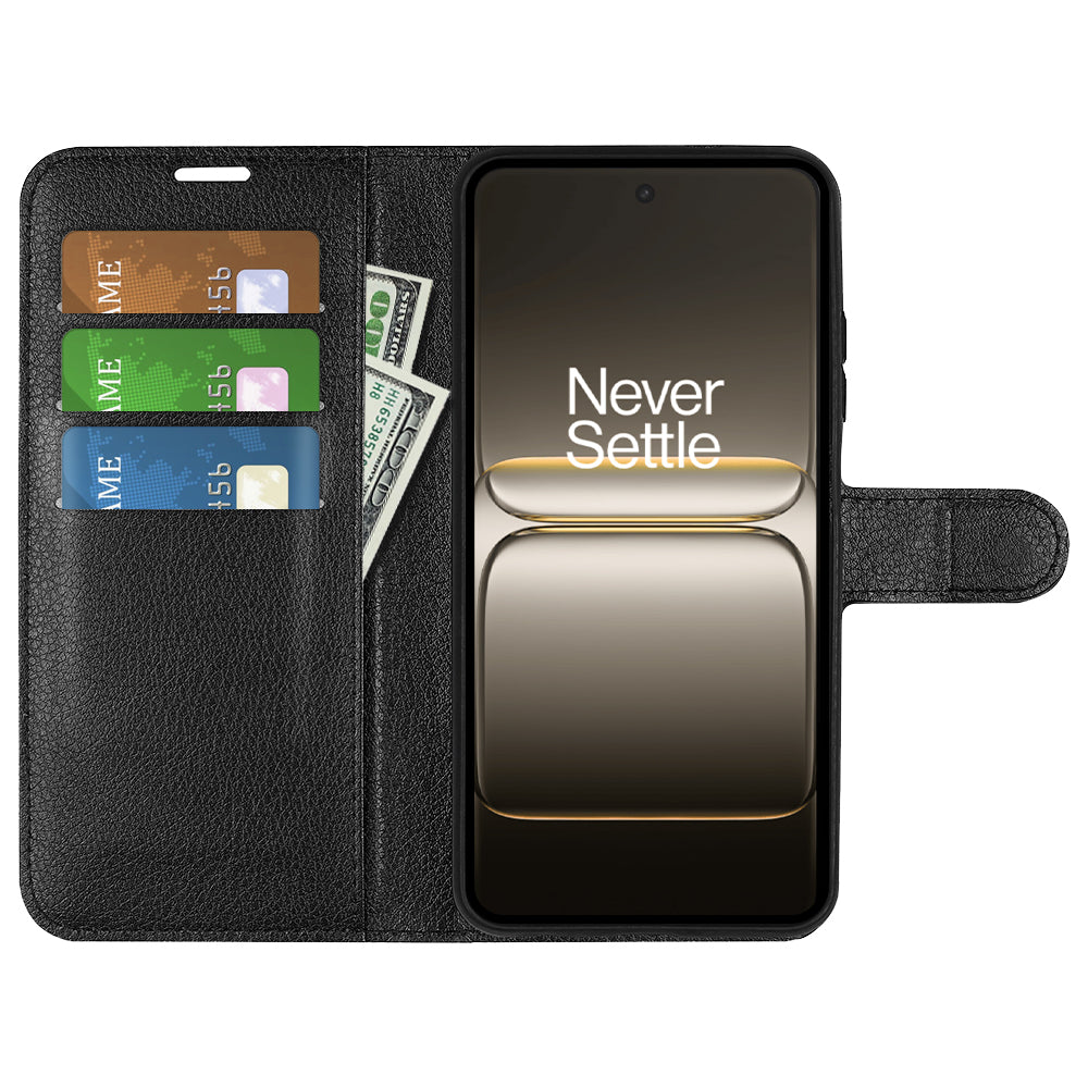 OnePlus Nord CE5 PU Wallet Case [Black]