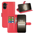 OnePlus Nord CE5 PU Wallet Case [Red] - Red