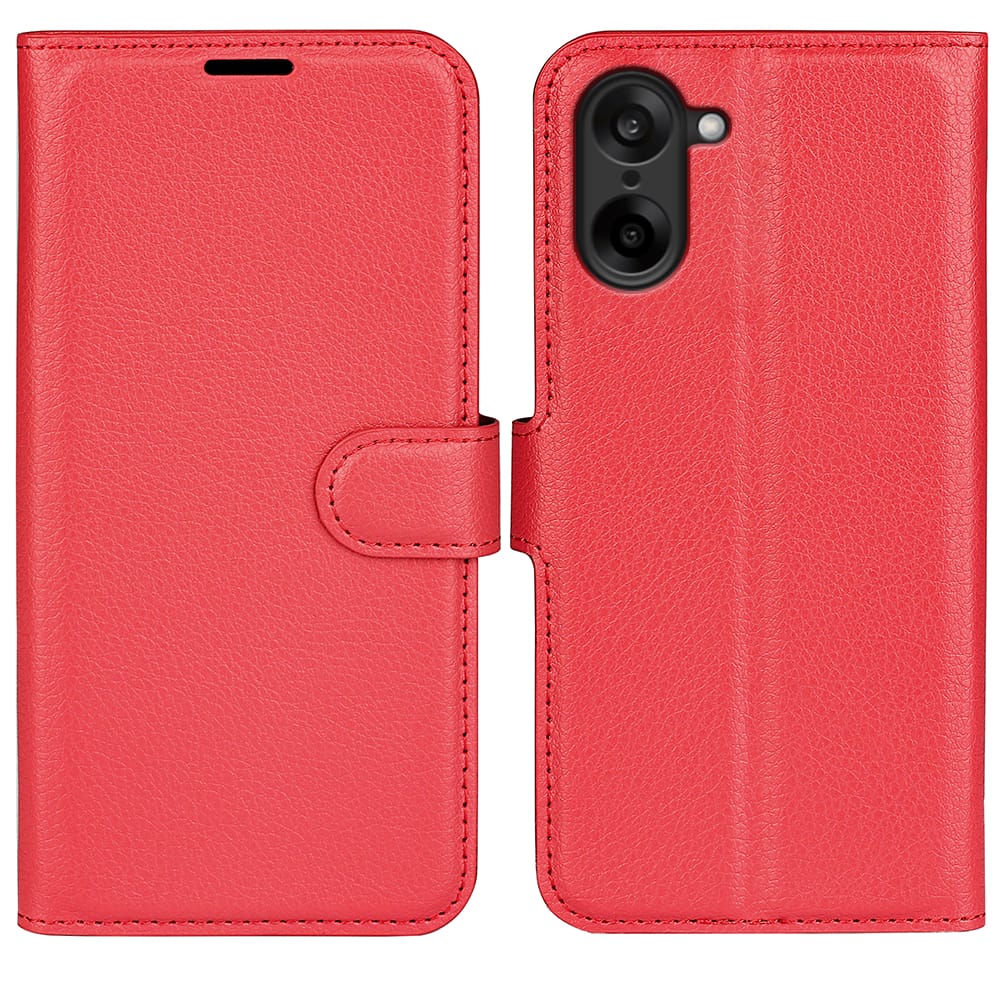 OnePlus Nord CE5 PU Wallet Case [Red]