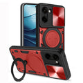 OnePlus Nord CE5 Ring Kickstand Case w/ Camera Cover [Red] - Red