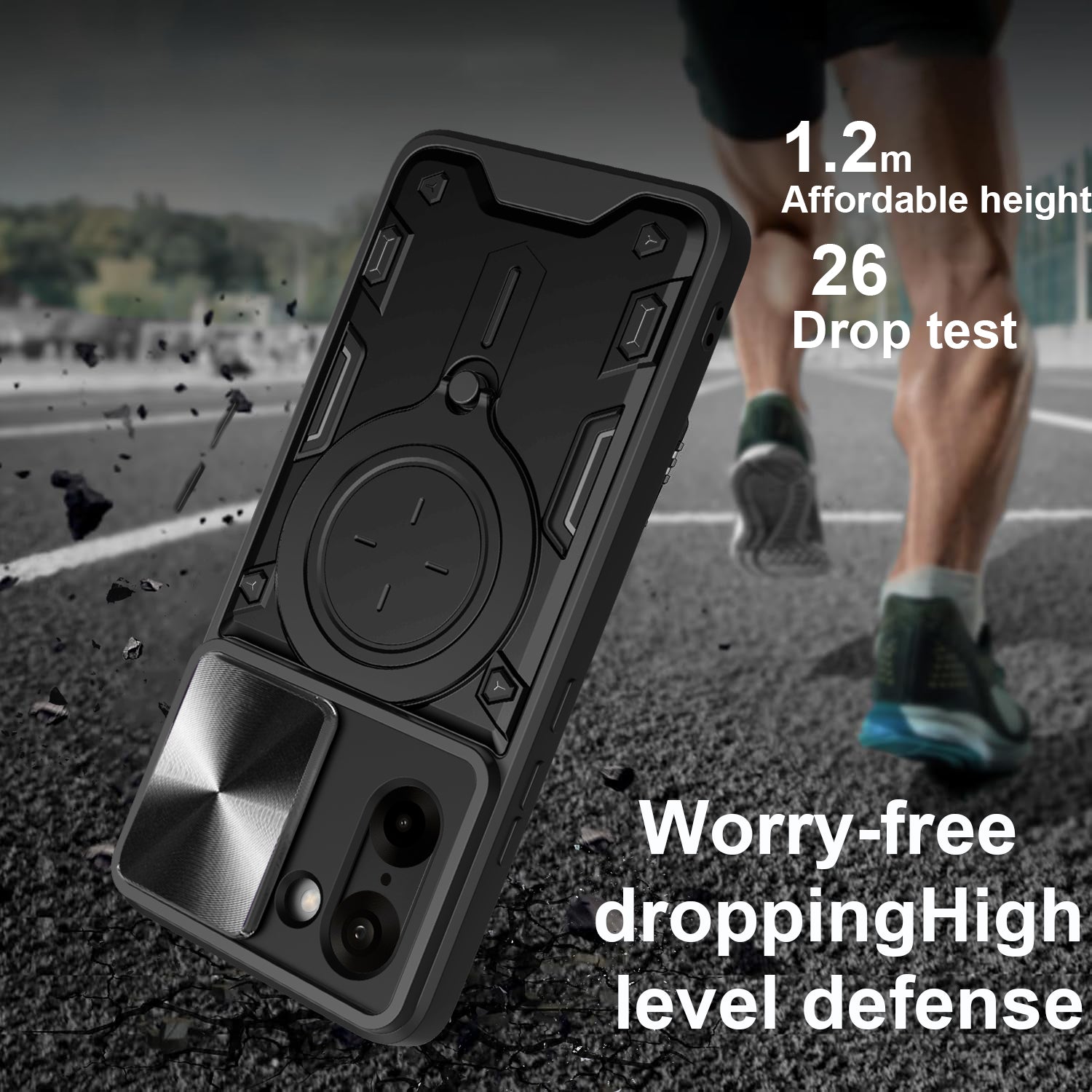 OnePlus Nord CE5 Ring Kickstand Case w/ Camera Cover [Navy]