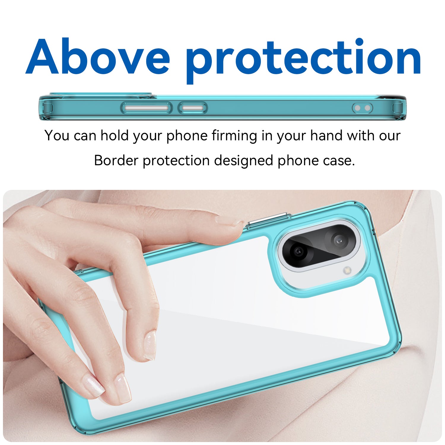 OnePlus Nord CE5 Soft TPU Bumper Case [Clear Blue]