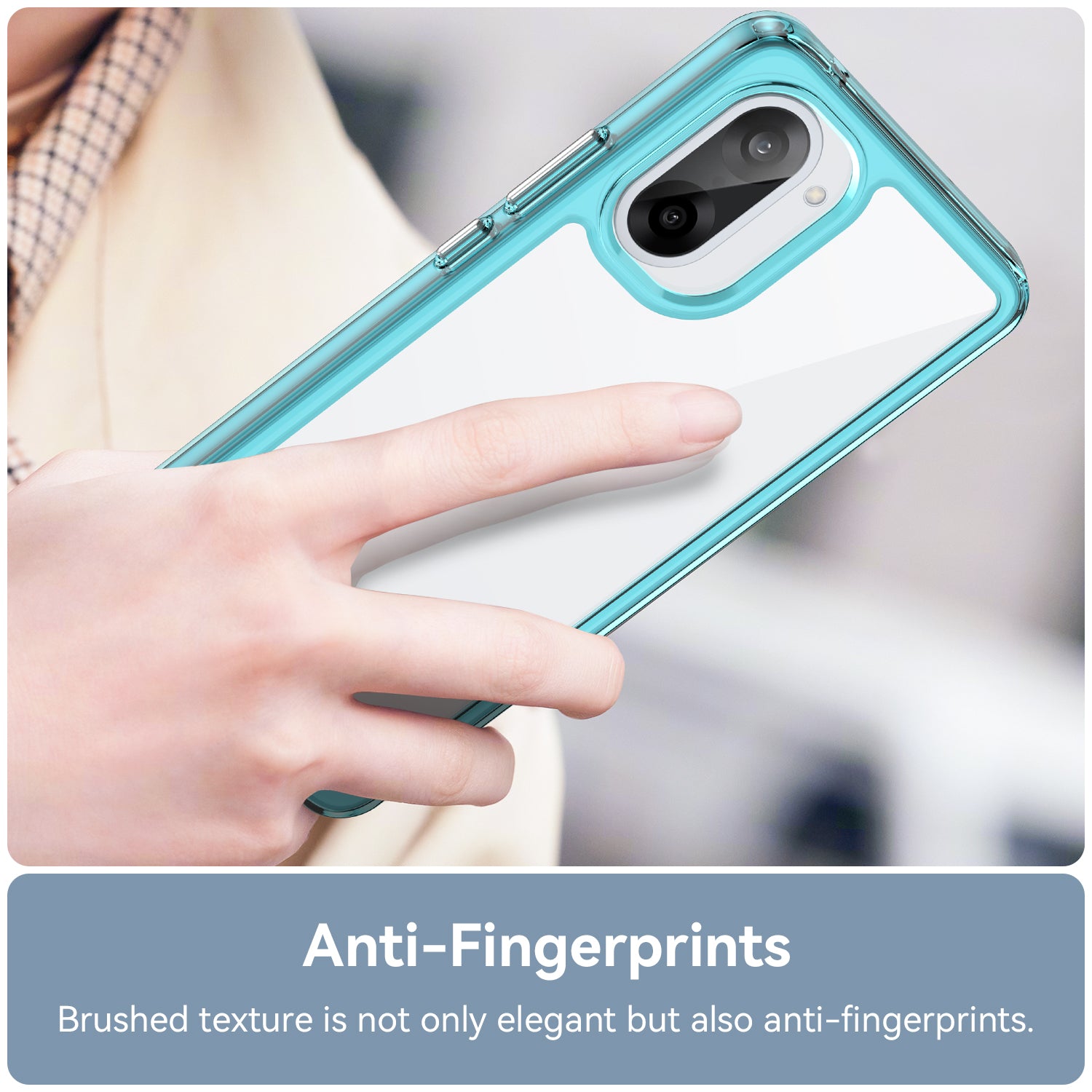 OnePlus Nord CE5 Soft TPU Bumper Case [Clear Blue]