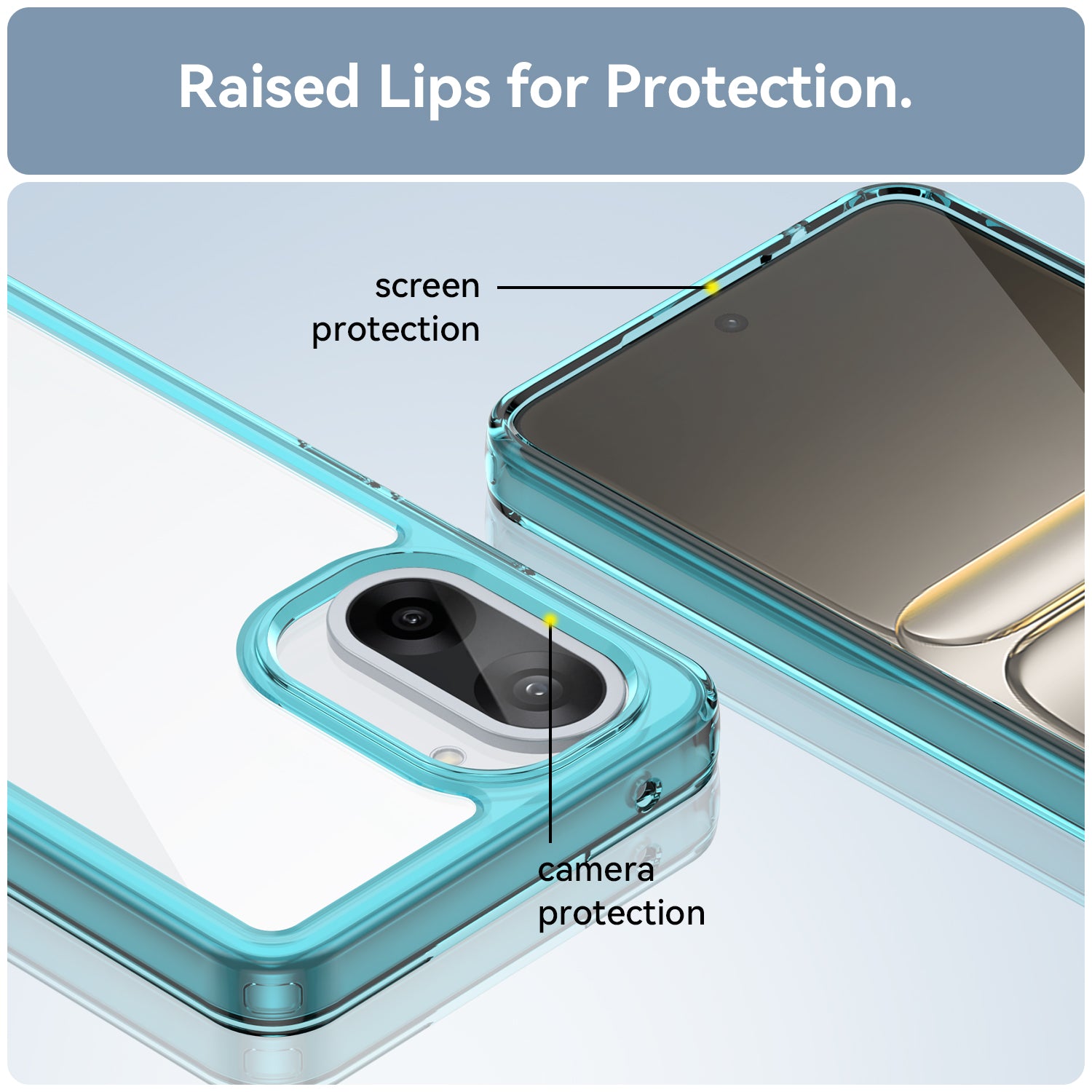 OnePlus Nord CE5 Soft TPU Bumper Case [Clear Blue]