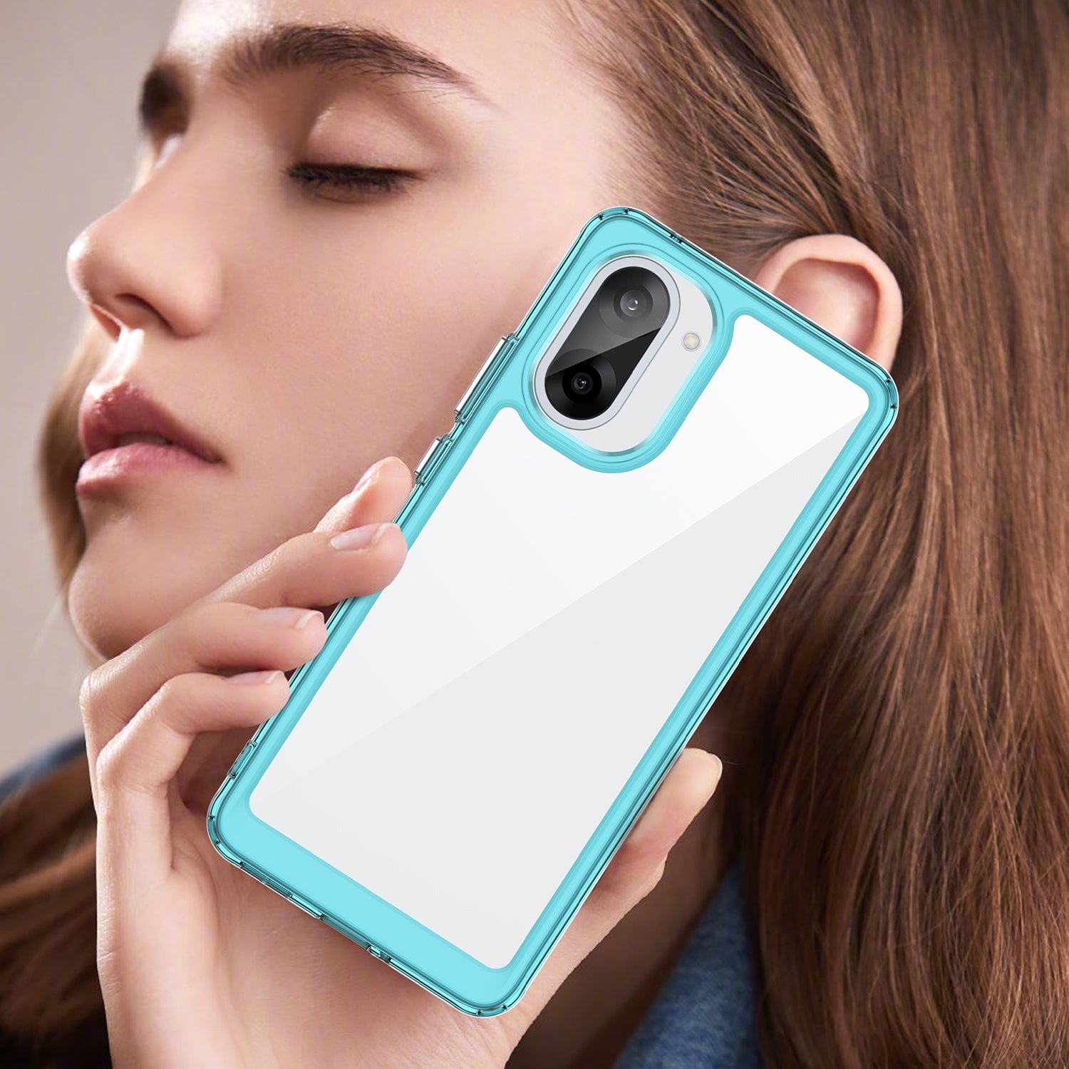 OnePlus Nord CE5 Soft TPU Bumper Case [Clear Blue]