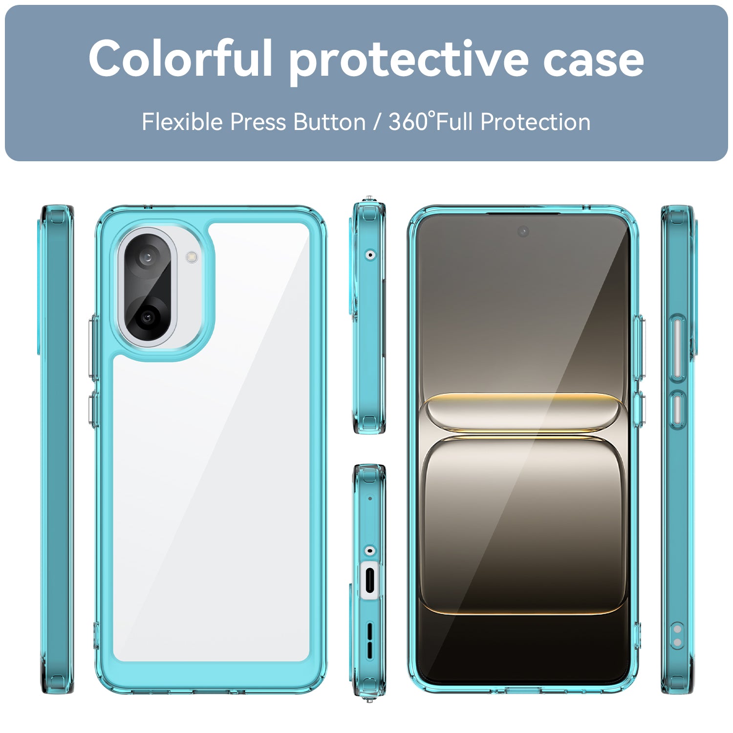 OnePlus Nord CE5 Soft TPU Bumper Case [Clear Blue]
