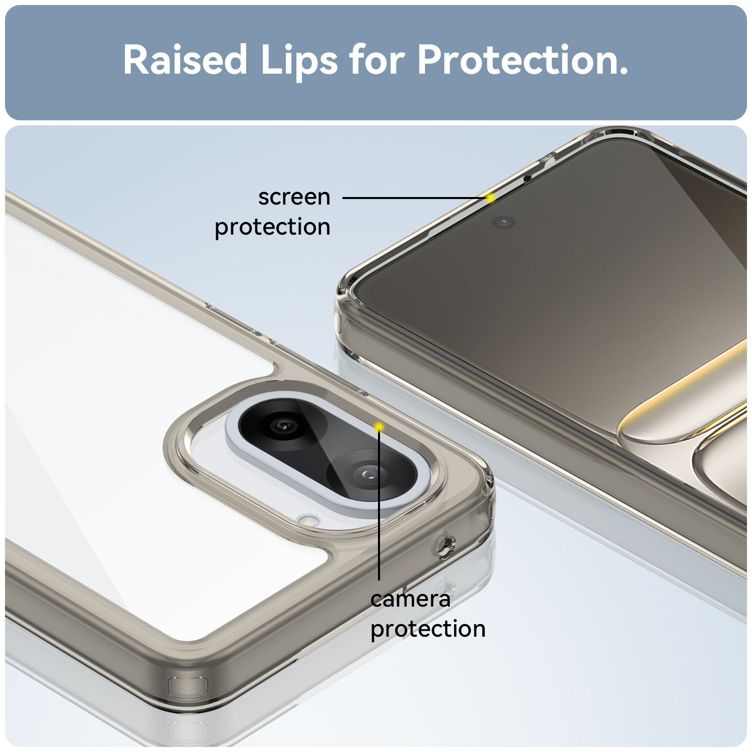 OnePlus Nord CE5 Soft TPU Bumper Case [Clear Grey]