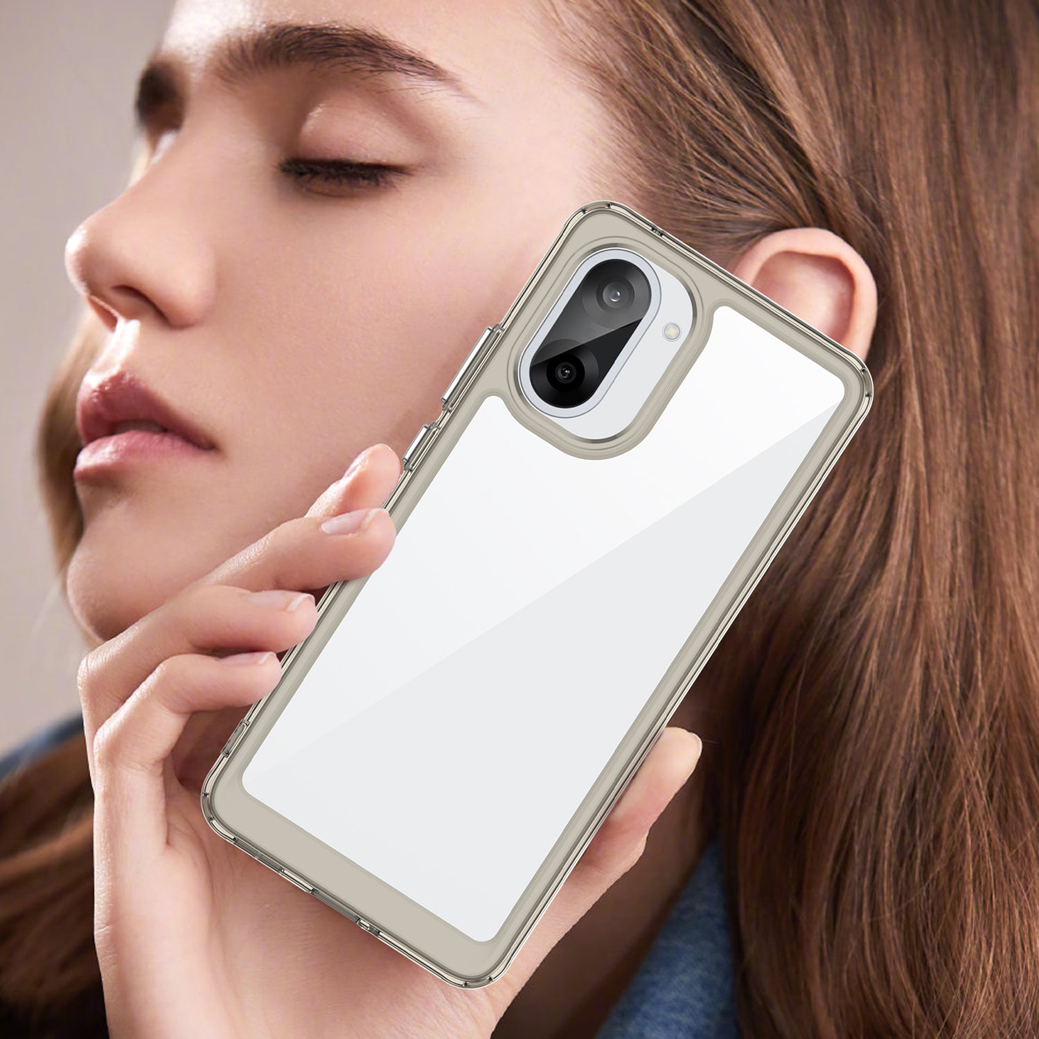 OnePlus Nord CE5 Soft TPU Bumper Case [Clear Grey]