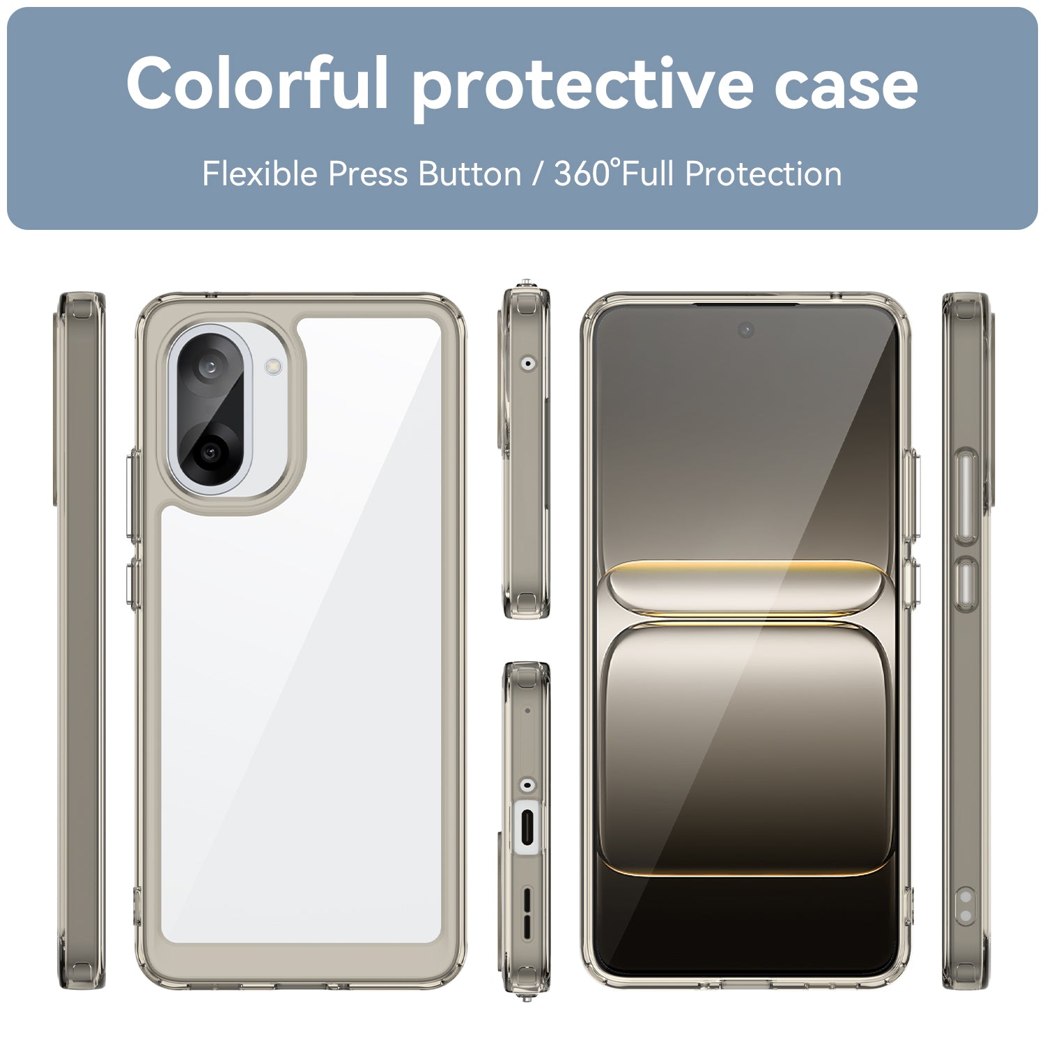 OnePlus Nord CE5 Soft TPU Bumper Case [Clear Grey]