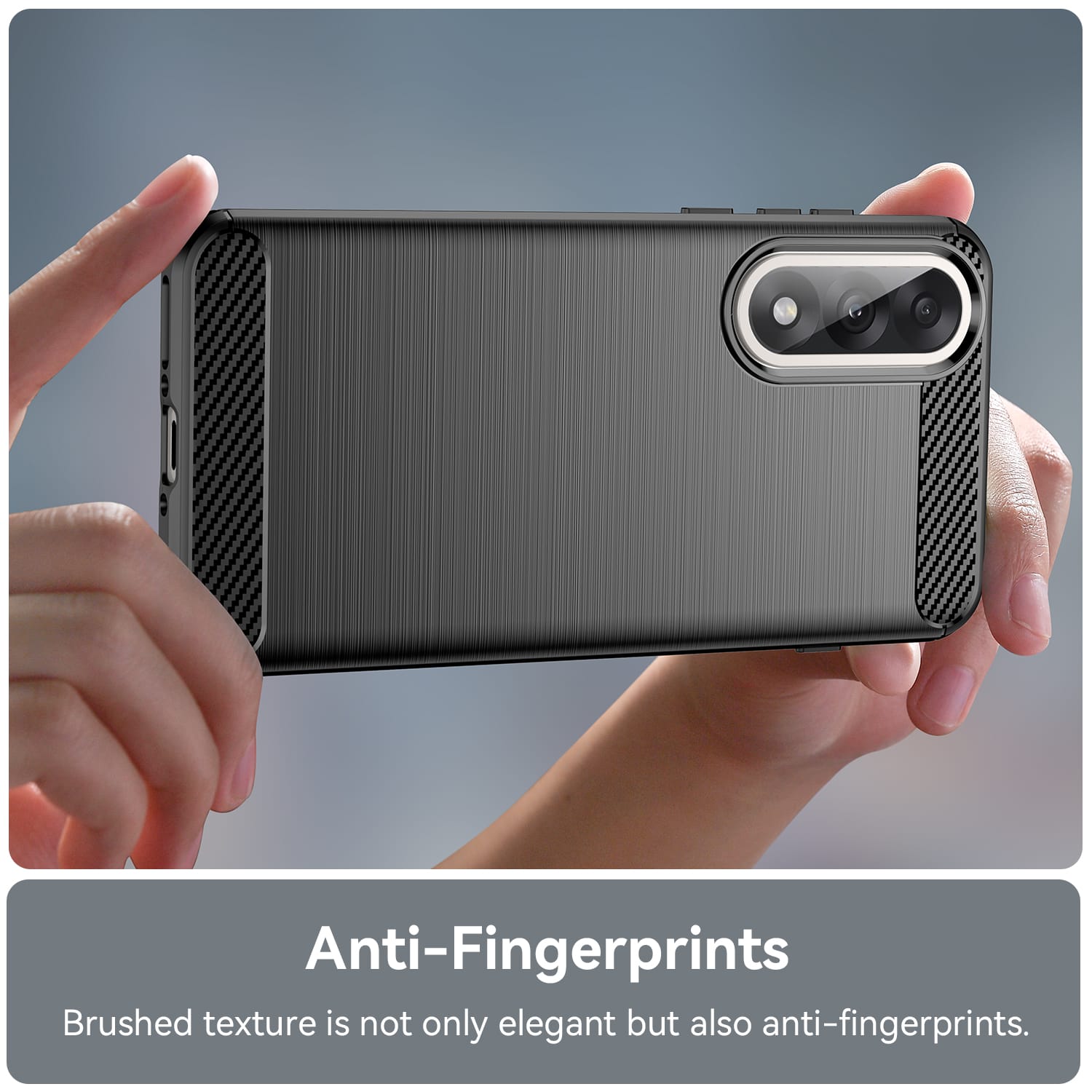 OnePlus Nord 5 Carbon Fibre Brushed Case [Black]