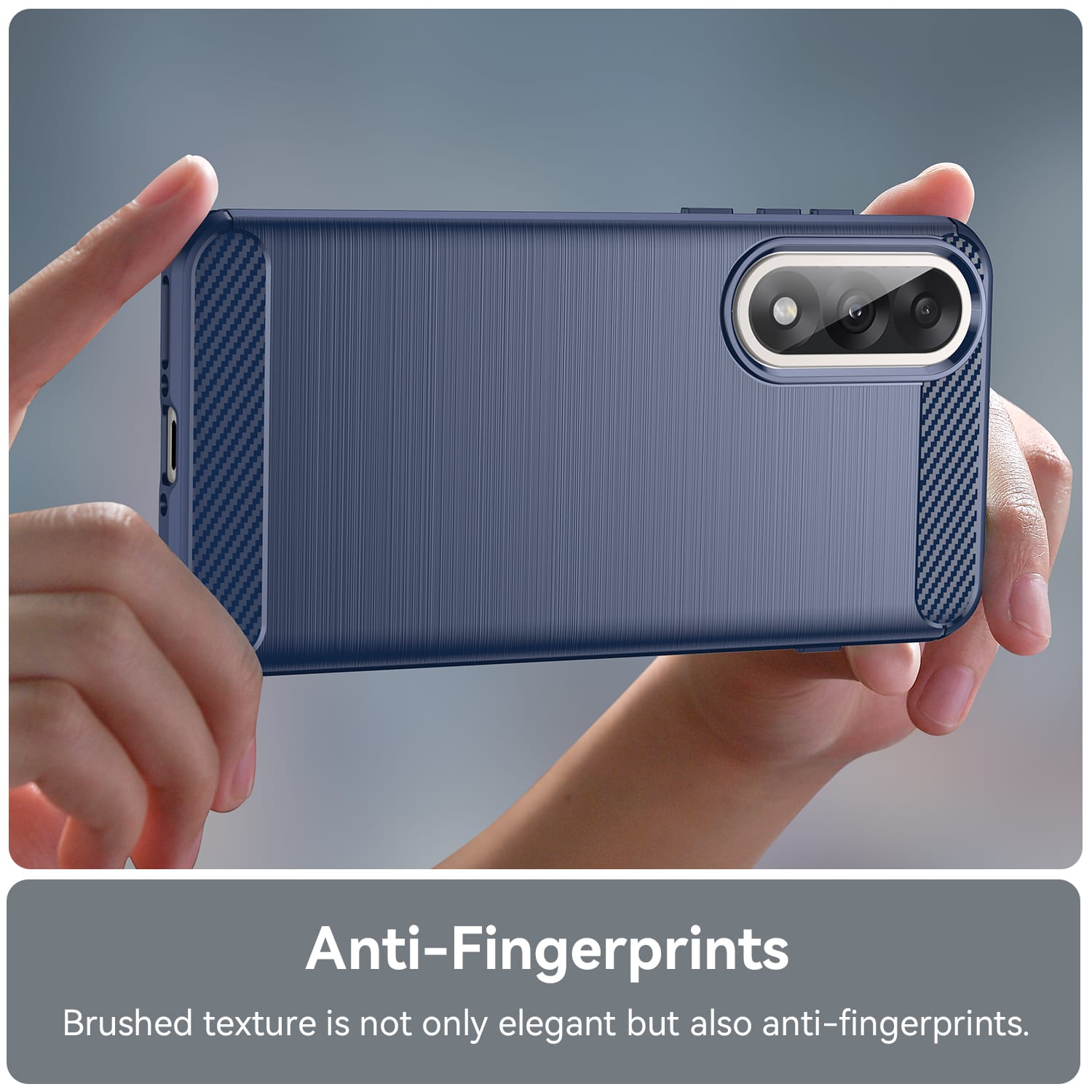 OnePlus Nord 5 Carbon Fibre Brushed Case [Navy]